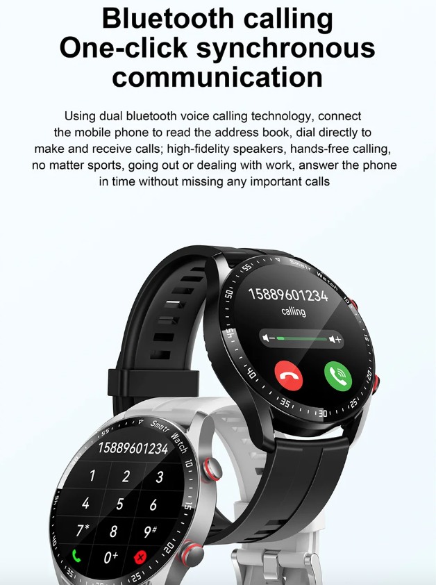 HW20 EKG+PPG Bluetooth-anrop Smartklokke