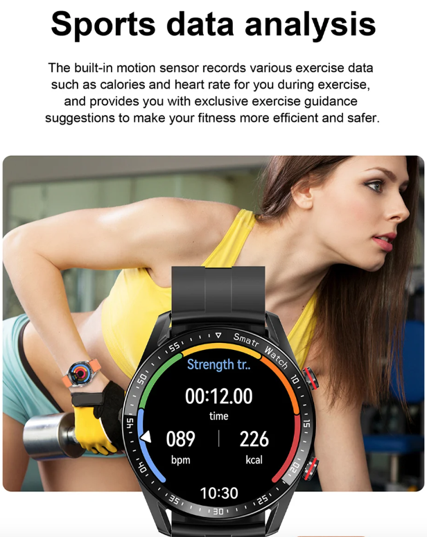 HW20 EKG+PPG Bluetooth-anrop Smartklokke