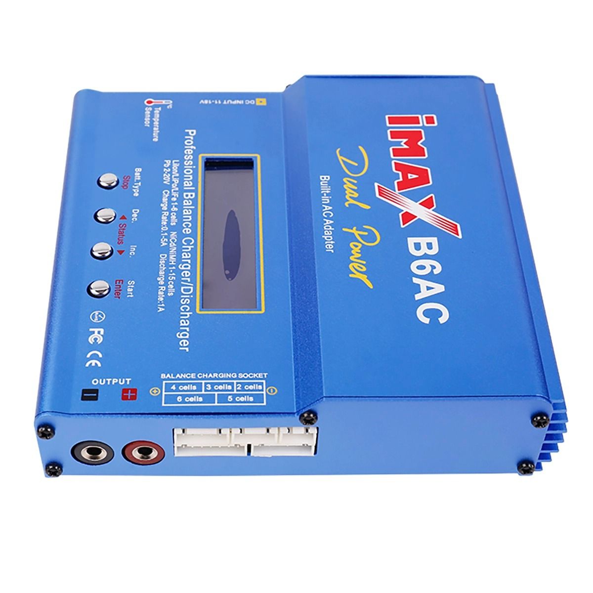 Imax B6AC 80W 6A RC-lader med digital LCD for LiPo NiMH-batteri – maksimal sikkerhet og hurtiglading