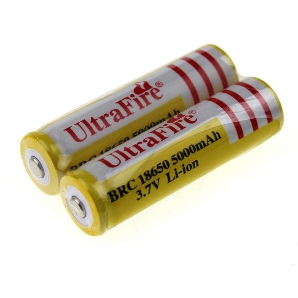 UltraFire BRC 18650 5000mAh Oppladbart batteri for friluftsentusiaster – hurtiglading og langvarig kraft