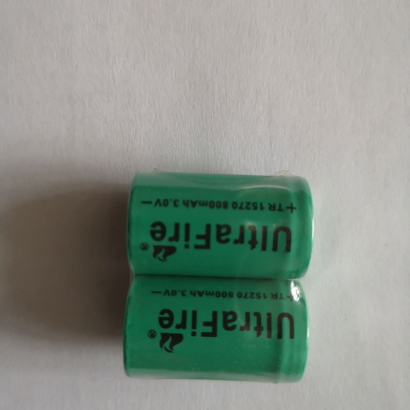 UltraFire TR 15270 800mAh 3.0V Oppladbart Litium-ion-batteri Miljøvennlig Høy Kapasitet Pålitelig Strømkilde