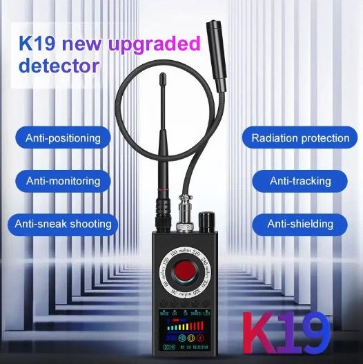 K19 trådløs RF-signaldetektor GPS-sporer kompakt sikkerhetsenhet for personvernbeskyttelse og overvåkingsdeteksjon