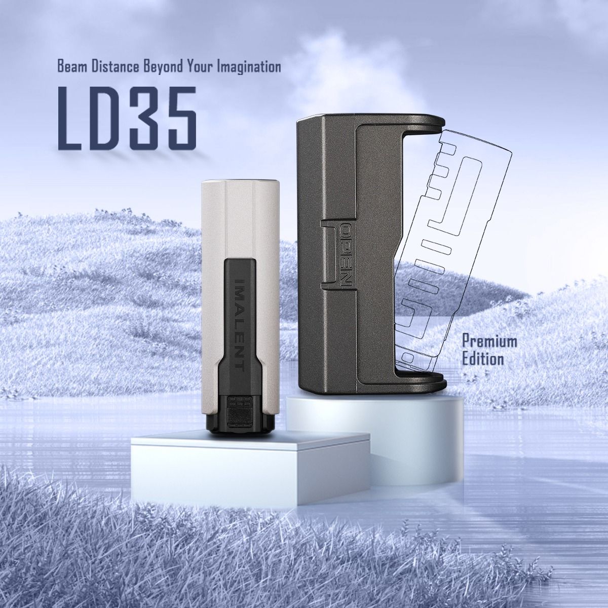 IMALENT LD35 1200 lumen LED Type-C oppladbar EDC-lommelykt