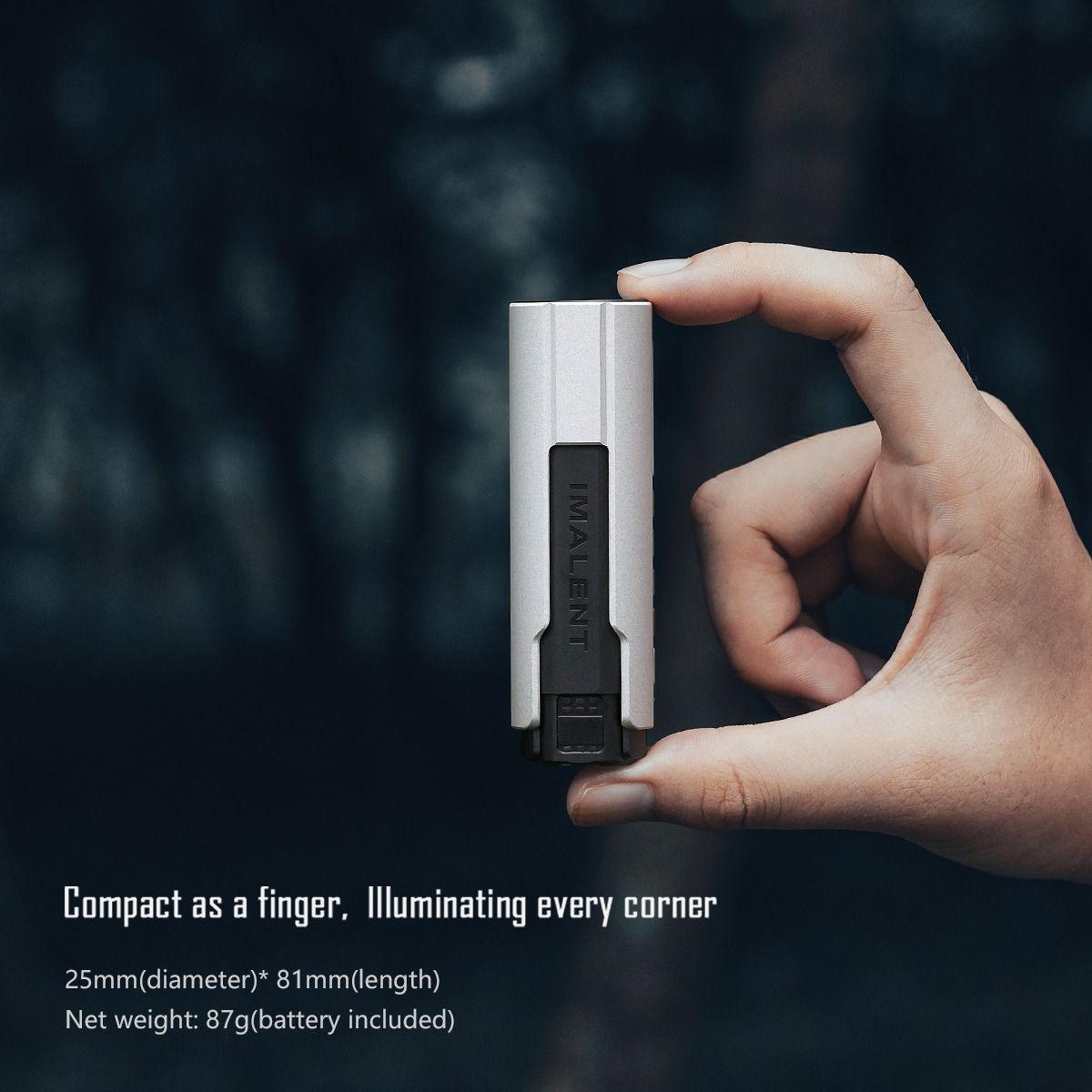 IMALENT LD35 1200 lumen LED Type-C oppladbar EDC-lommelykt