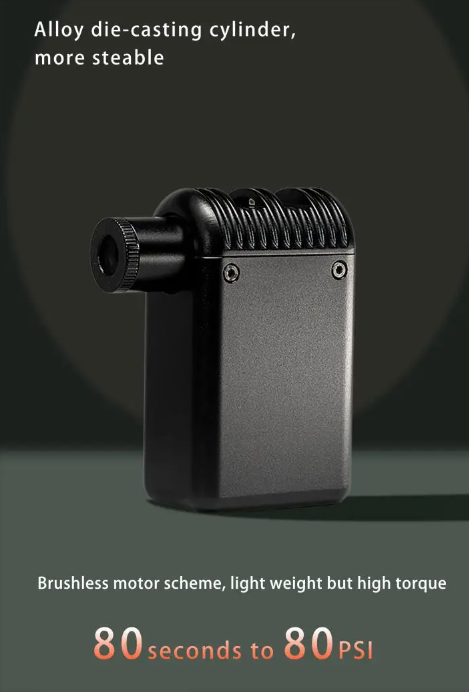 A2 Mini elektrisk luftpumpe batteridrevet bærbar sykkelpumpe Presta Schrader ventil lettvekts sykkelutstyr