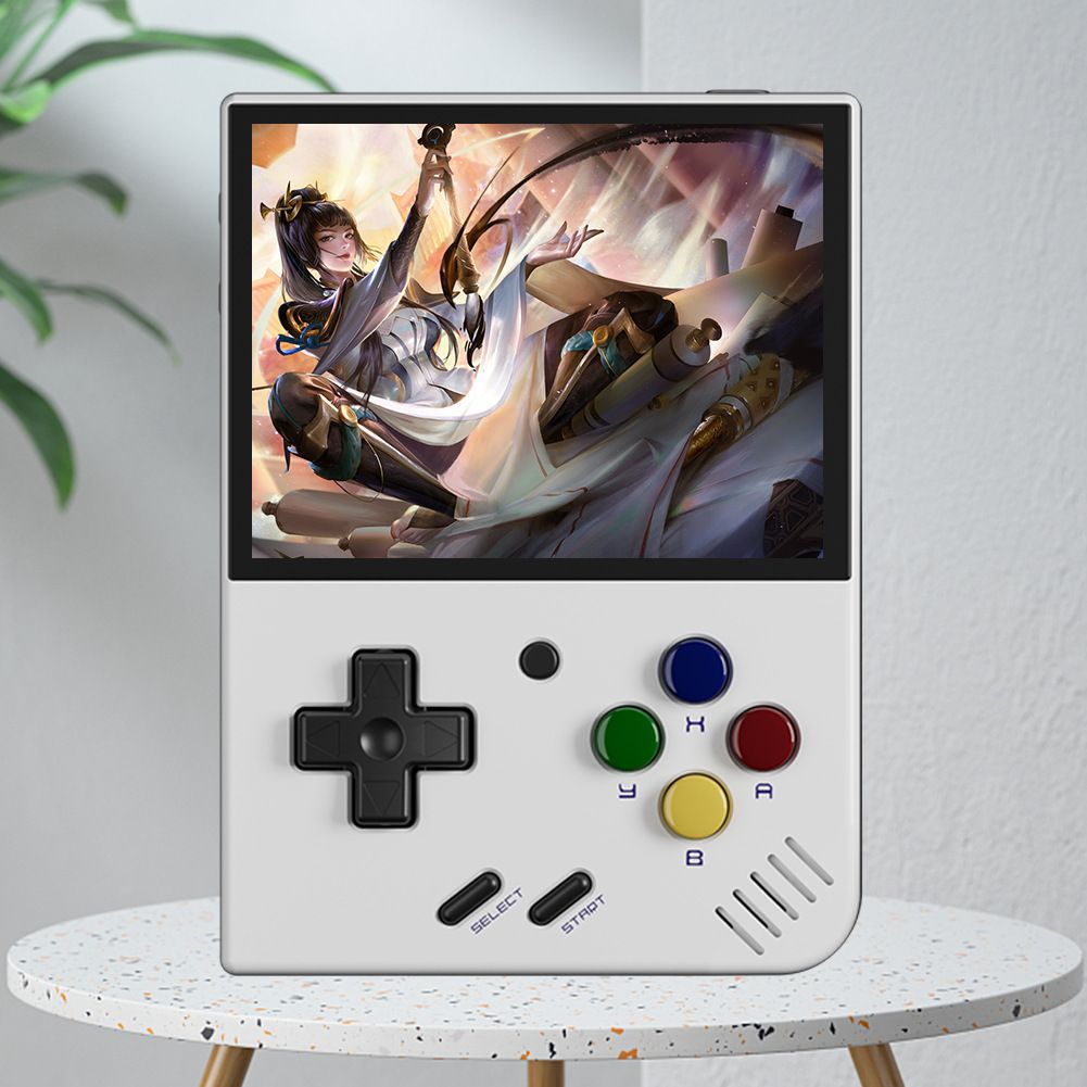 MIYOO Mini Plus bærbar retro spillkonsoll, 3,5-tommers IPS-skjerm, lett, klassiske videospill, kompakt