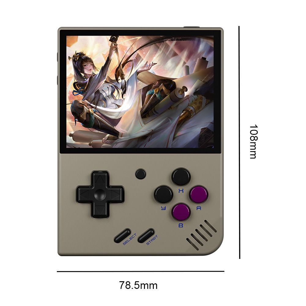 MIYOO Mini Plus bærbar retro spillkonsoll, 3,5-tommers IPS-skjerm, lett, klassiske videospill, kompakt