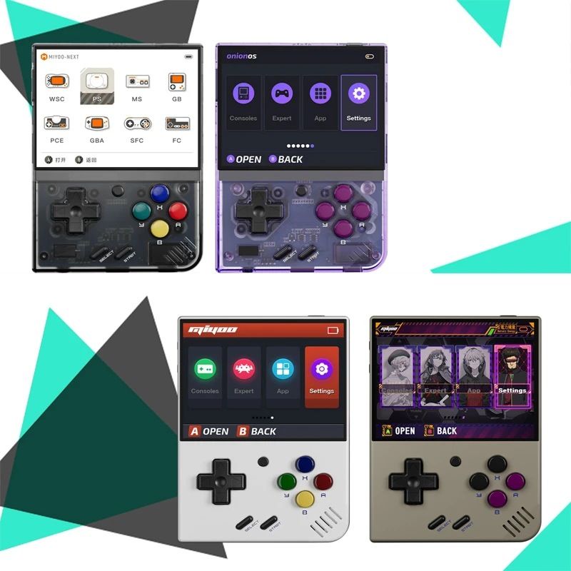 MIYOO Mini Plus bærbar retro spillkonsoll, 3,5-tommers IPS-skjerm, lett, klassiske videospill, kompakt