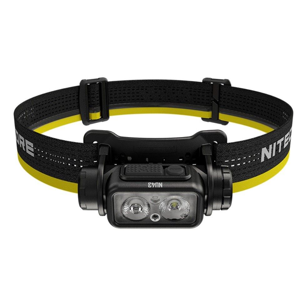 NITECORE NU43 Oppladbar Hodelykt 1400 Lumen Rødt Hvitt Lys Lang Batterilevetid Utendørs Campingutstyr
