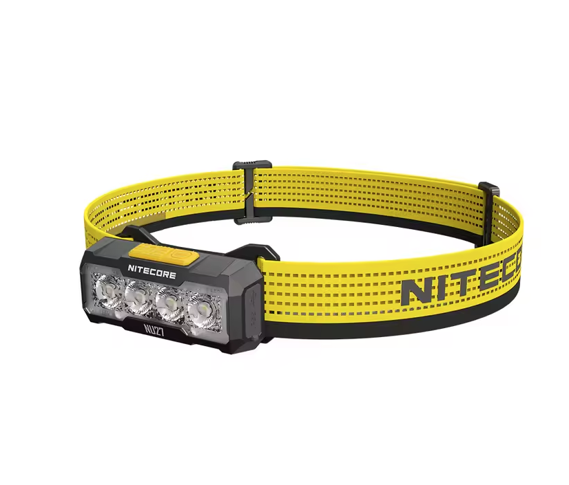 NITECORE NU27 LED oppladbar hodelykt 600 lumen MCT-teknologi camping fotturer trailrunning utendørsutstyr