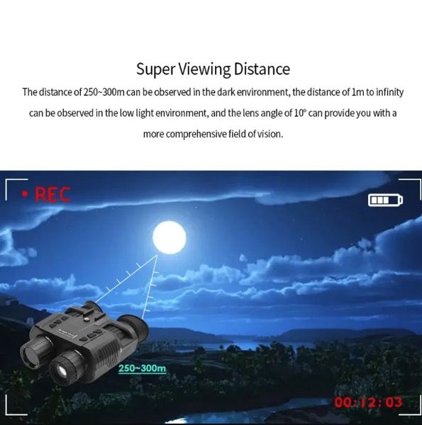 NV8000 Nattsynkikkert 4K Video Naken-3D-teknologi for Dyrelivsobservasjon Gratis Frakt