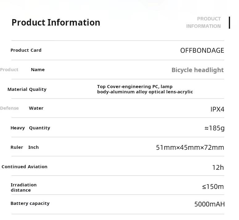 Sykkellykt foran 1000Lumen Sykkellykt USB-lading MTB Veisykling lampe Sykkeltilbehør