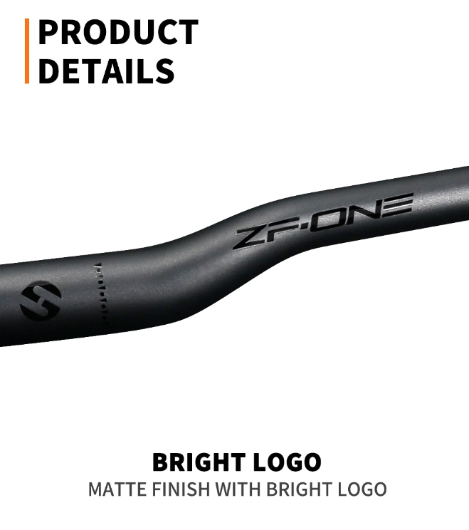 TOSEEK ZF-ONE MTB Carbon-styre 31.8mm Lettvekt Matt Svart 580mm 760mm Ergonomisk design Premium kvalitet