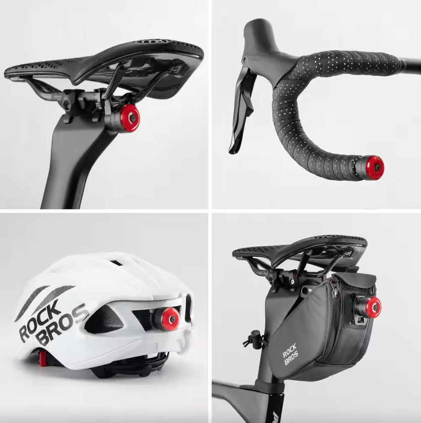 ROCKBROS R0 Styresluttplugg Sykkellys Type-C MTB Landeveissykling Baklykt