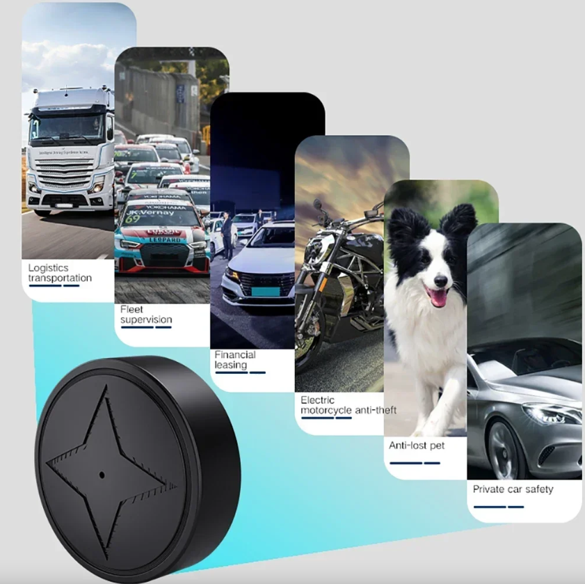 Mini GPS-sporer med sterk magnetfeste for bil, motorsykkel, lastebil, lokalisering i sanntid, anti-tap GPS-sporer