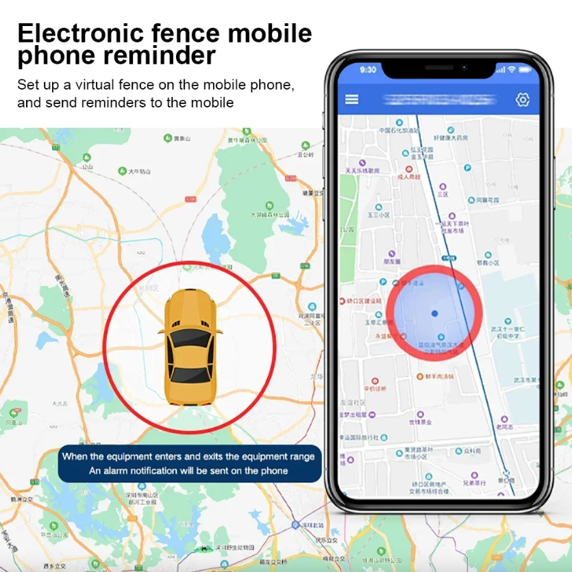 Mini GPS-sporer med sterk magnetfeste for bil, motorsykkel, lastebil, lokalisering i sanntid, anti-tap GPS-sporer