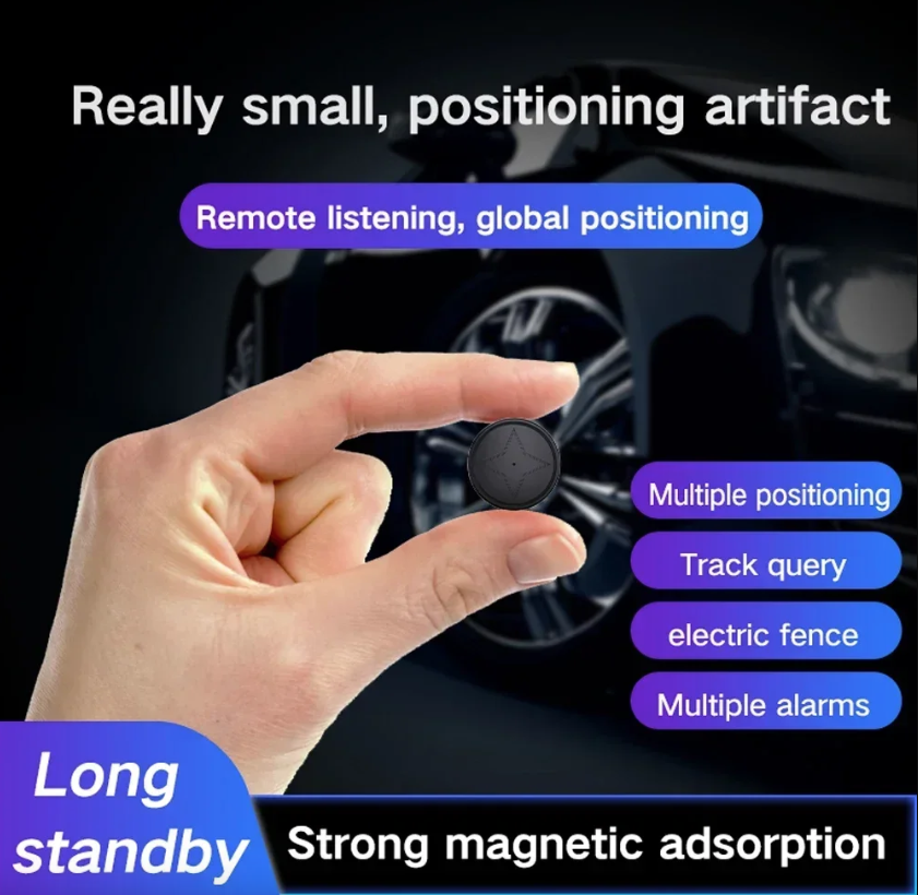 Mini GPS-sporer med sterk magnetfeste for bil, motorsykkel, lastebil, lokalisering i sanntid, anti-tap GPS-sporer