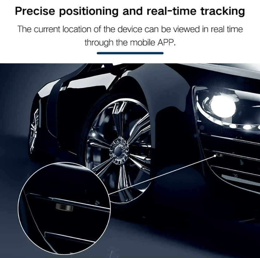 Mini GPS-sporer med sterk magnetfeste for bil, motorsykkel, lastebil, lokalisering i sanntid, anti-tap GPS-sporer