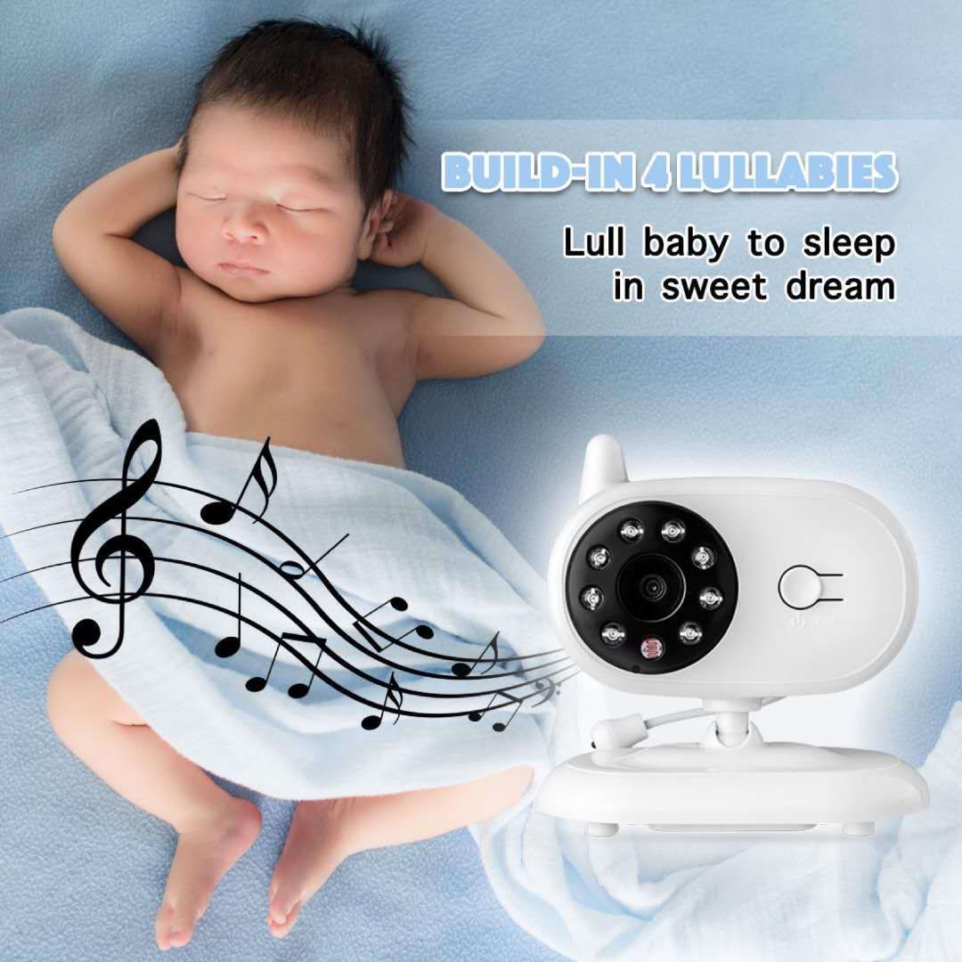 SP850 Trådløs video babyovervåker 3,5 tommer LCD natt-syn 2-veis lyd sikker tilkobling for barnesikkerhet