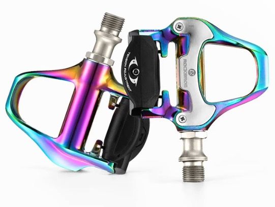 ROCKBROS SPD-SL landeveissykkelpedaler ultralette aluminium selvlåsende sykkelpedaler for forbedret stabilitet