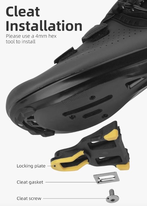 ROCKBROS SPD-SL landeveissykkelpedaler ultralette aluminium selvlåsende sykkelpedaler for forbedret stabilitet