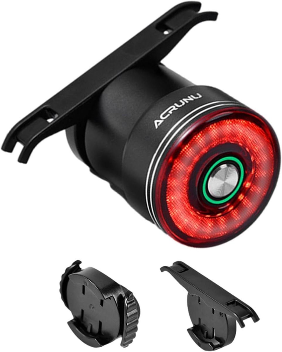 Smart sykkel baklys bremsesensor sykkel baklys setepinne baklys vanntett USB-lading sykkel baklys
