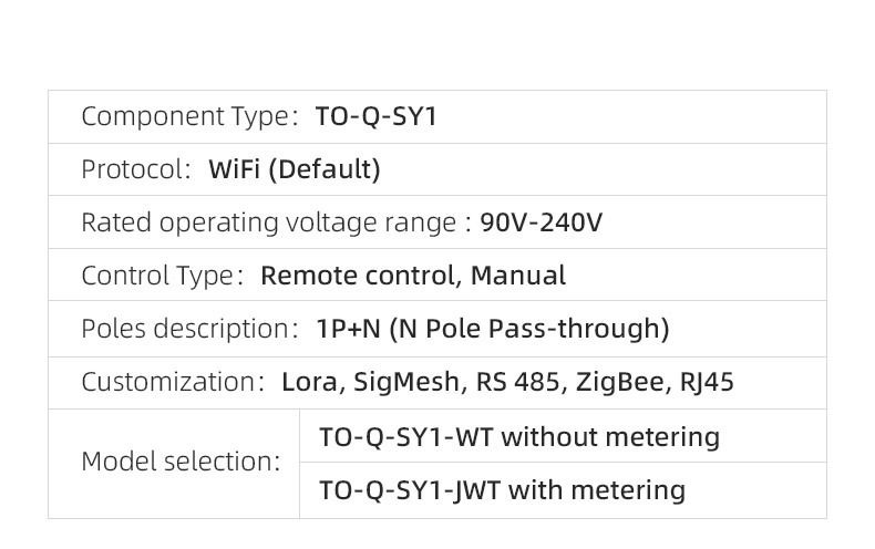 TUYA WIFI Smart Circuit Breaker for Smart Home – trådløs fjernkontrollbryter via APP TONGOU