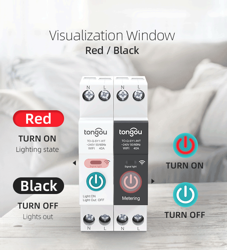 TUYA WIFI Smart Circuit Breaker for Smart Home – trådløs fjernkontrollbryter via APP TONGOU