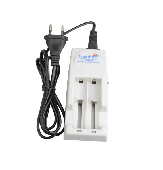 TrustFire TR-001 Li-ion batterilader for 18650 14500 16340 med samtidig lading og sikkerhetsfunksjoner