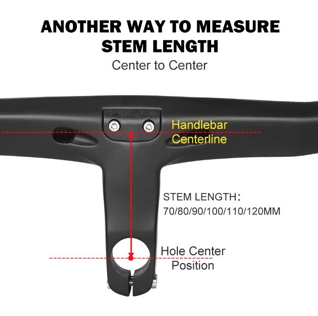 TOSEEK TR5500 landeveissykkelstyre lettvekt full karbonfiberstamme aerodynamisk design matt sort finish
