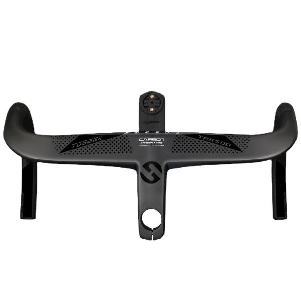 TOSEEK TR5500 landeveissykkelstyre lettvekt full karbonfiberstamme aerodynamisk design matt sort finish