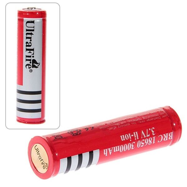 UltraFire 18650 3.7V 3000mAh Oppladbart batteri for lommelykter vape-enheter høydreneringsenheter miljøvennlig