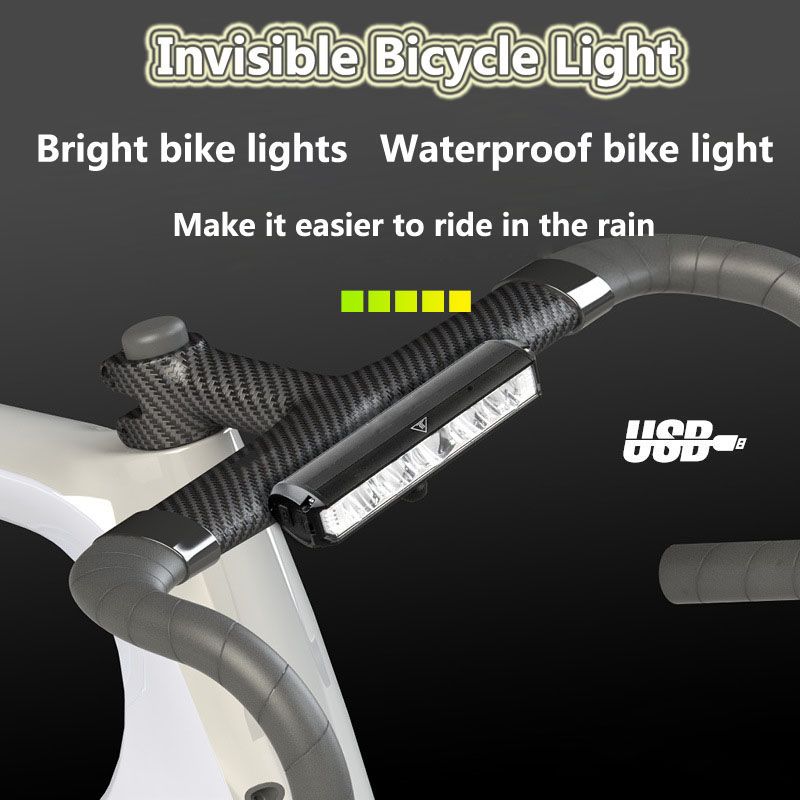 Frontlys for sykkel LED 5200 lumen USB-lading vanntett lommelykt slitesterk MTB-sykkelsikkerhetsutstyr