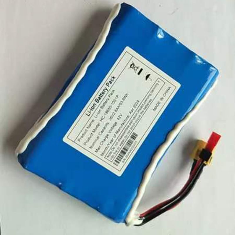 36V Li-Ion elektrisk skateboardbatteri 10S1P høyspentbatteri oppladbart ytelsesbatteri
