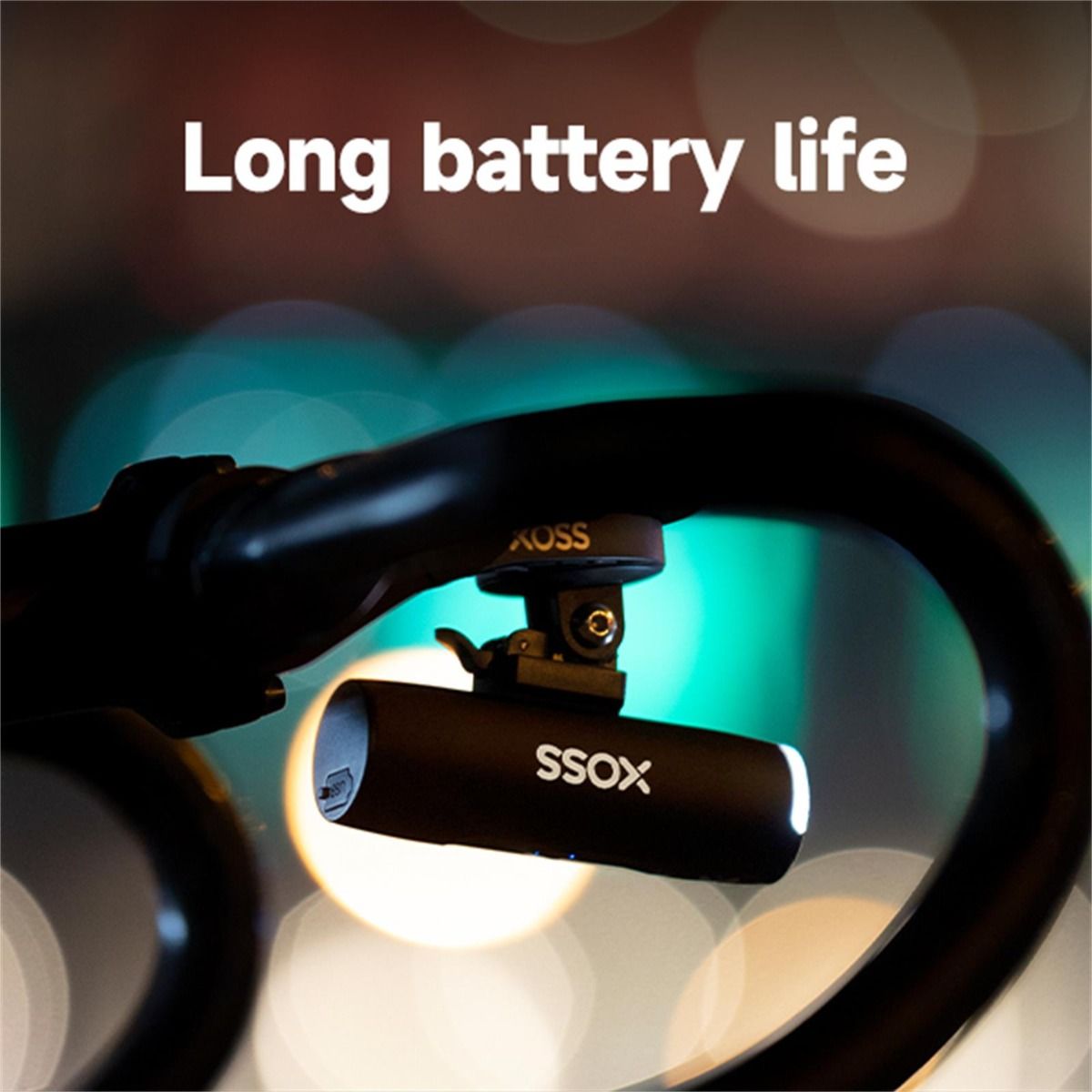 XOSS sykkellykt frontlys 800Lm vanntett USB-oppladbar MTB frontlampe utendørs sykkeltilbehør