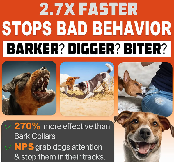 Oppladbar hunderepellent med ultralydteknologi - effektiv bjeffekontroll og LED-lykt