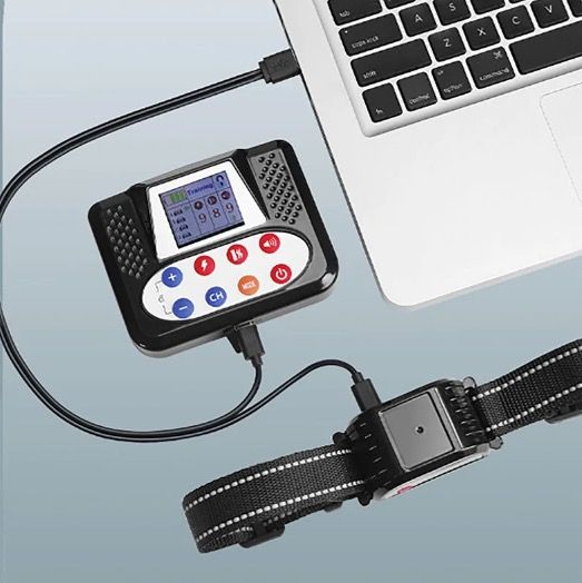 Trådløst elektronisk gjerde for kjæledyr, smart hundetreningsenhet, to-i-ett ergonomisk bjeffekontrollhalsbånd 2025