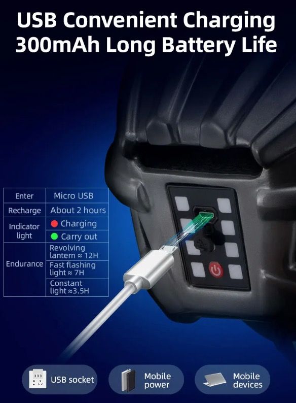 ROCKBROS Sykkelhjelm LED-baklys Ultralett design Oppladbart sykkelsikkerhetsutstyr for landevei og MTB